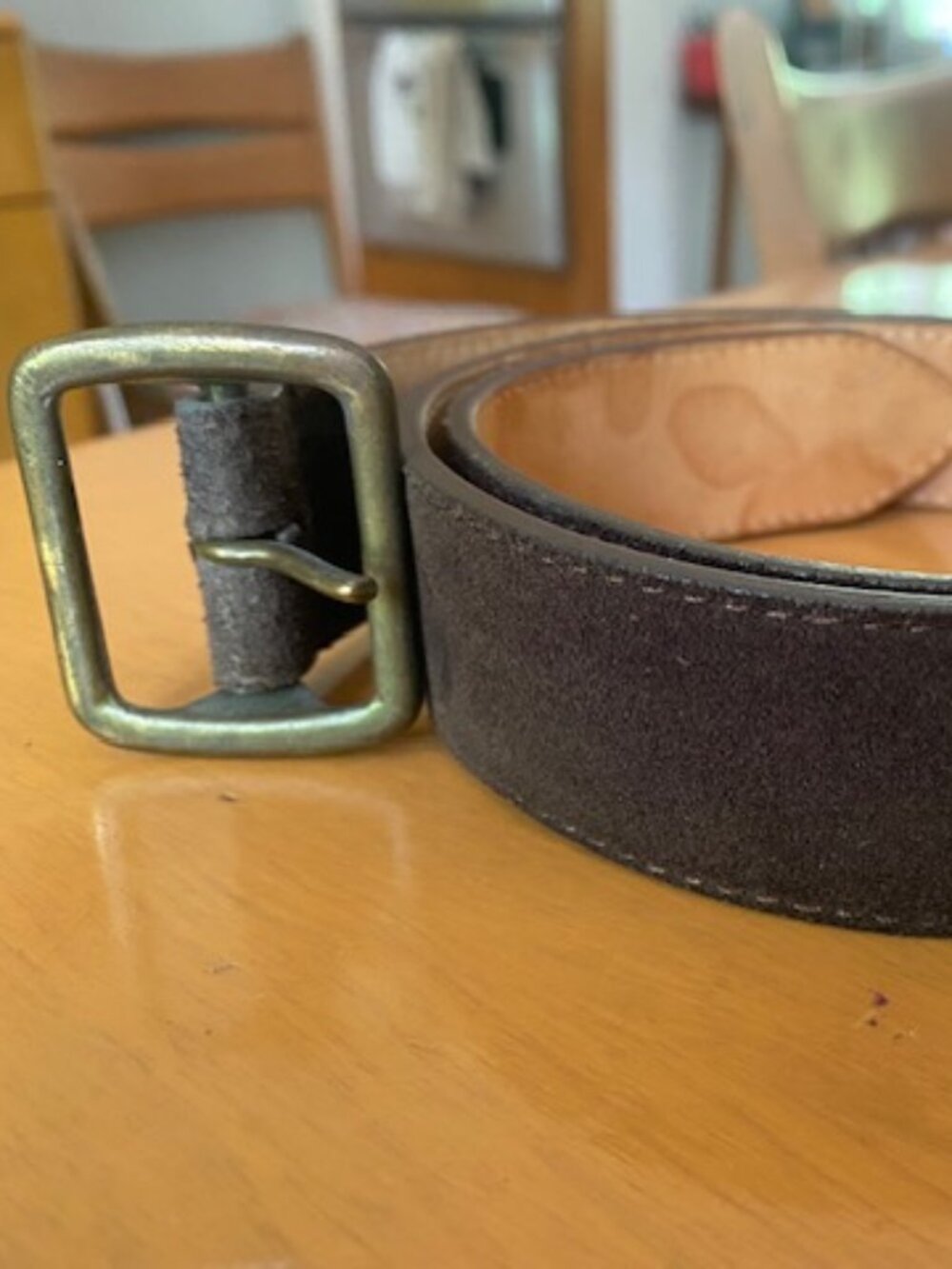 A.P.C. vintage suede belt